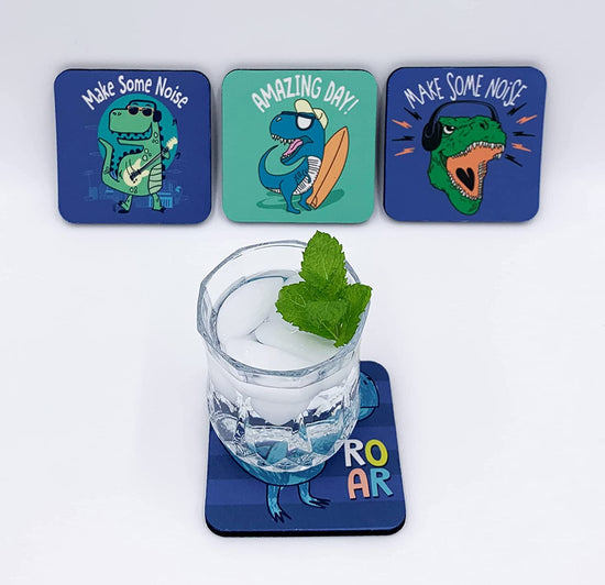 Cute Dinosaur Coaster Set of 4